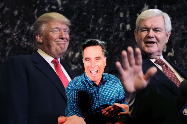 Has Mitt come between Newt and The Donald?